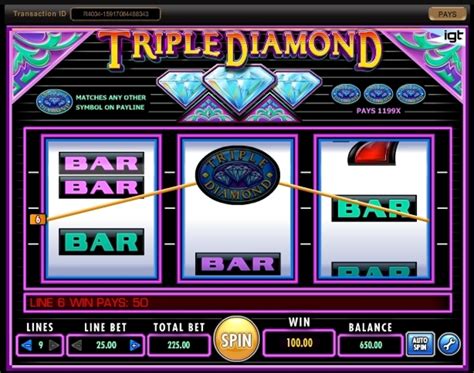 triple diamond slot wins